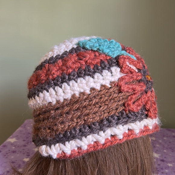 Crochet beanie medium soft acrylic yarn new extremely warm - Picture 10 of 10